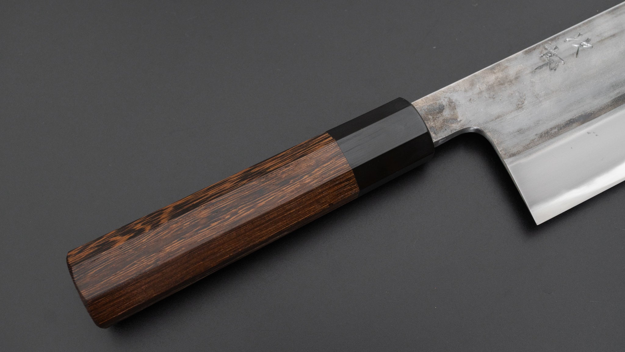 Jiro Tsuchime Wa Nakiri 180mm Japanese Chef Knife - Taihei Tagayasan Handle (#649) - Perfect for Slicing Vegetables, Herbs & Sushi Prep