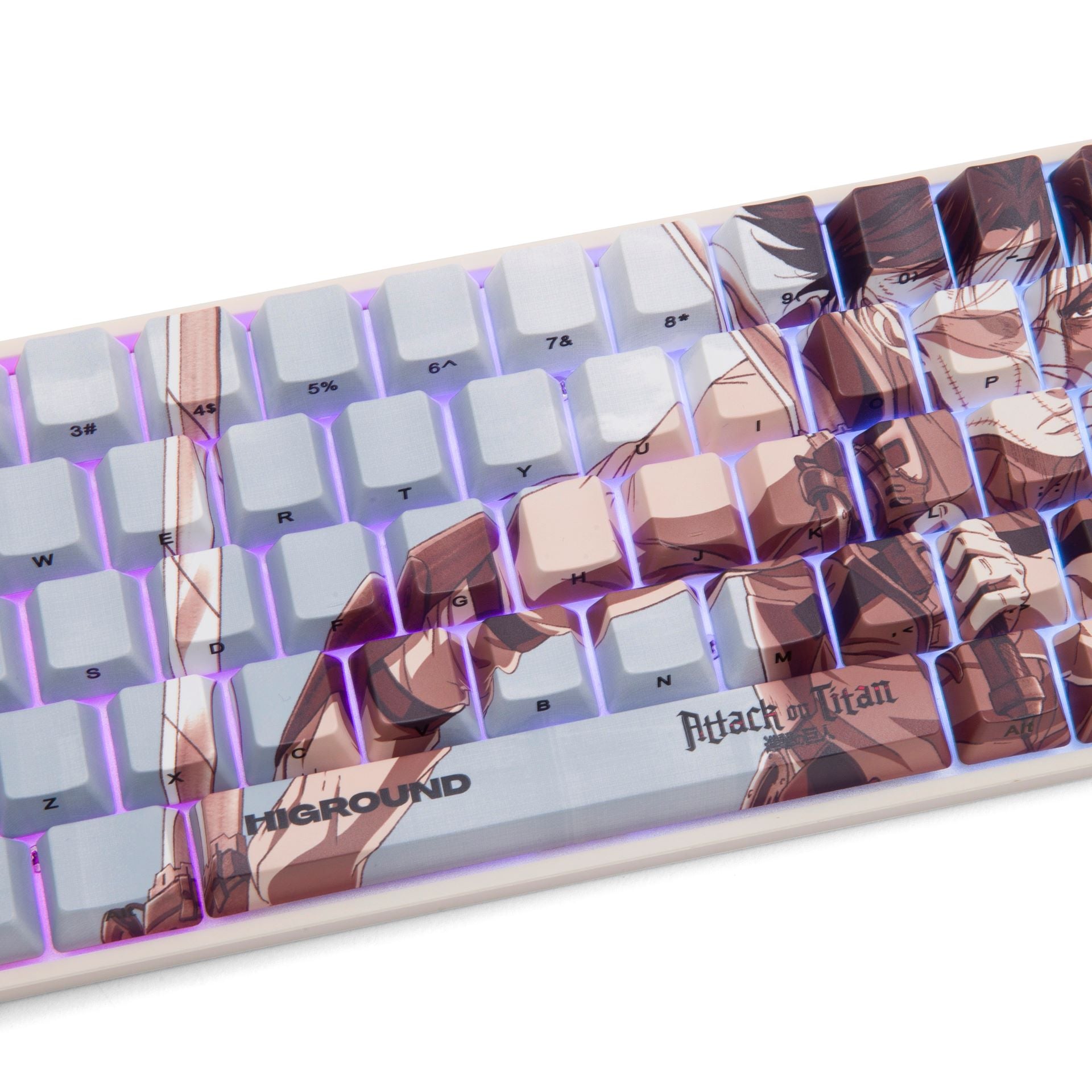 AOT2 x HG Basecamp 65% Mechanical Keyboard - Levi Edition | Compact 65% Layout, Hot-Swappable, RGB Backlit | Perfect for Gaming, Coding & Office Work