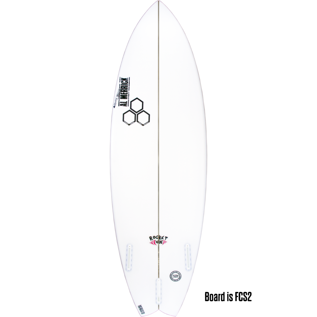Channel Islands Rocket Wide 6'2 Surfboard with PU Construction & FCS2 3-Fin Setup - Perfect for Small to Medium Waves and Everyday Surfing