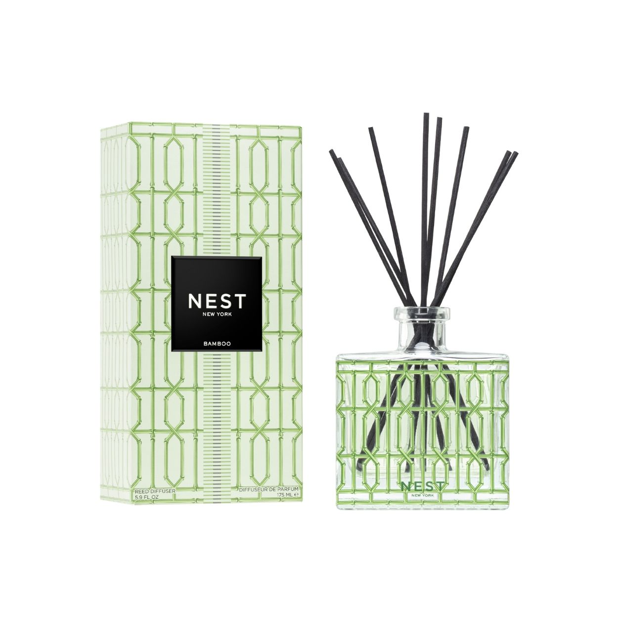 Natural Bamboo Reed Diffuser Set - Aromatherapy Essential Oil Home Fragrance for Living Room, Bedroom, Bathroom & Office Decor