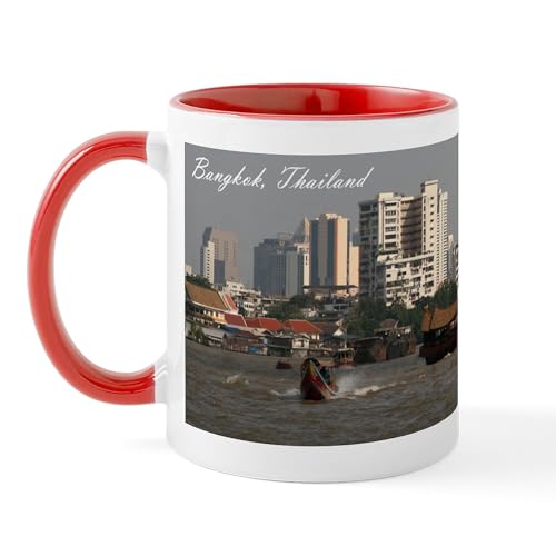 White/Red Inside - Bangkok Thailand Coffee Mug