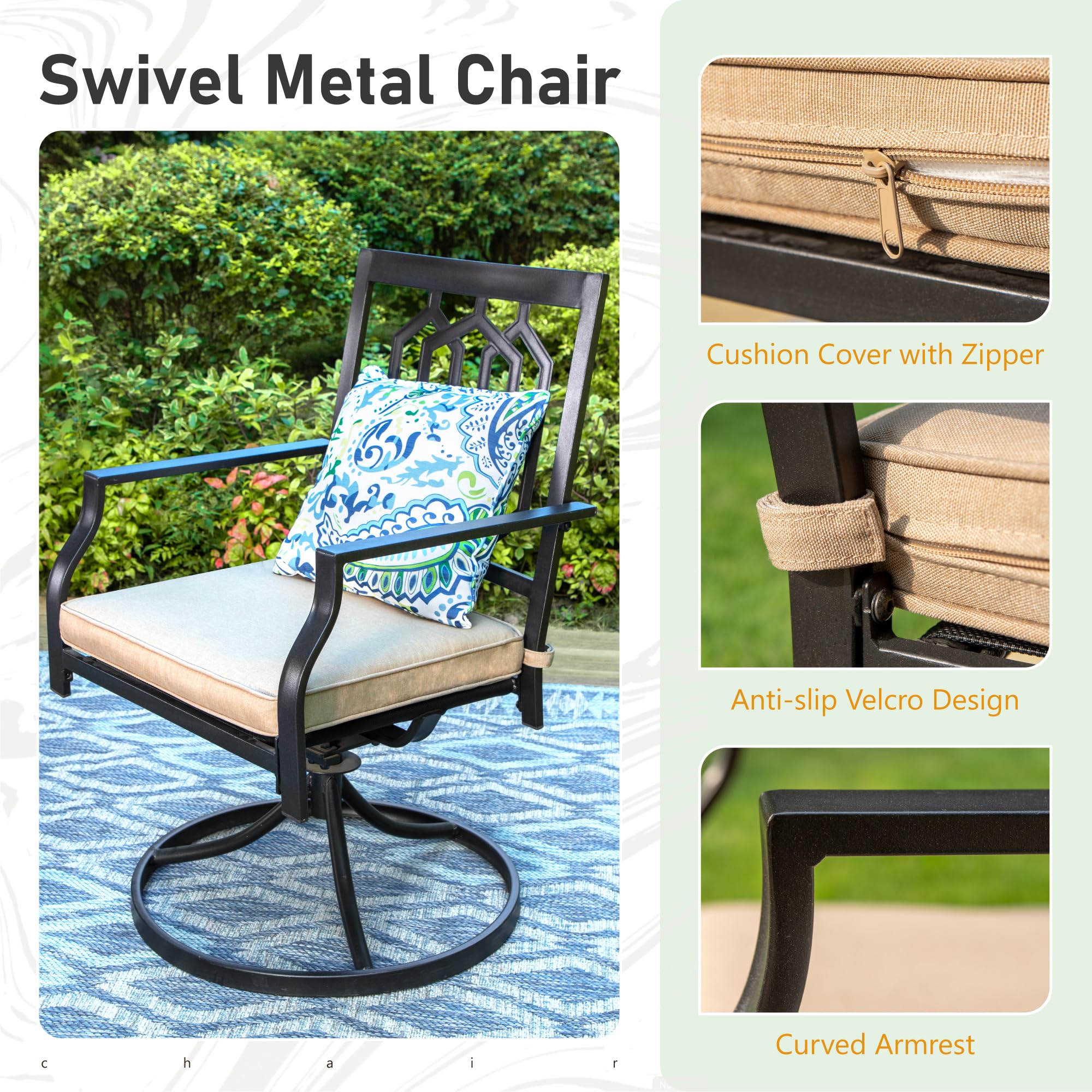Sophia & William 5-Piece Patio Dining Set - 37