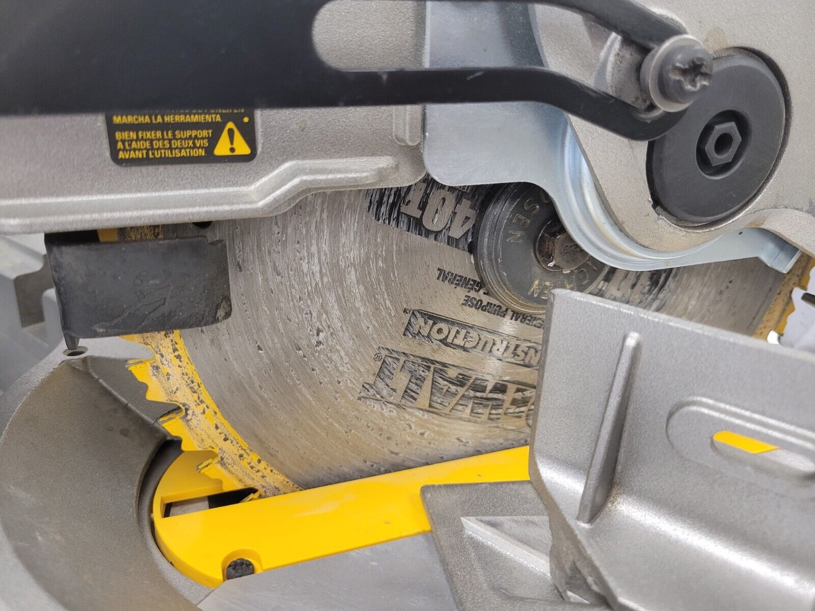 DEWALT DW713 10-Inch Compound Miter Saw with 15 Amp Motor - Perfect for Woodworking, Trim Work, and DIY Home Improvement Projects