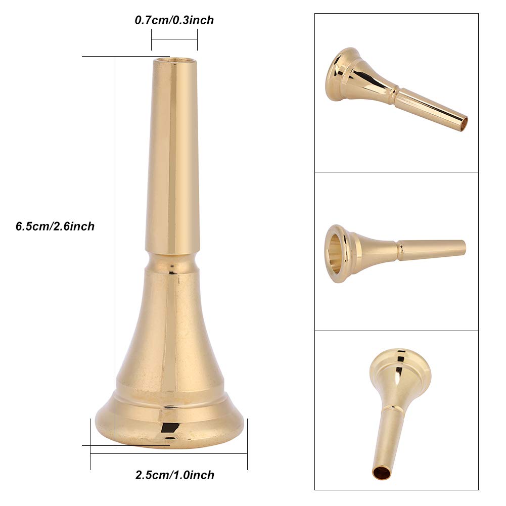 Professional Brass Horn Mouthpiece Replacement - High-Quality Horn Accessories for Trumpet & Brass Instruments | Perfect for Novice & Advanced Players - Band, Orchestra & Solo Performances