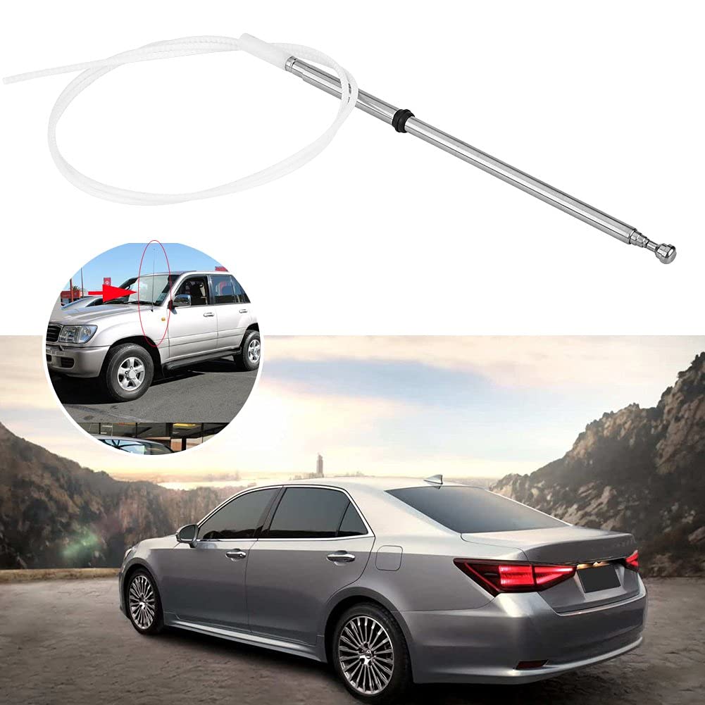Universal Car AM/FM Radio Antenna Mast - Replacement Power Antenna for Lexus LX470 1998-2007 Models - Enhanced Signal Reception for Road Trips & Daily Commutes