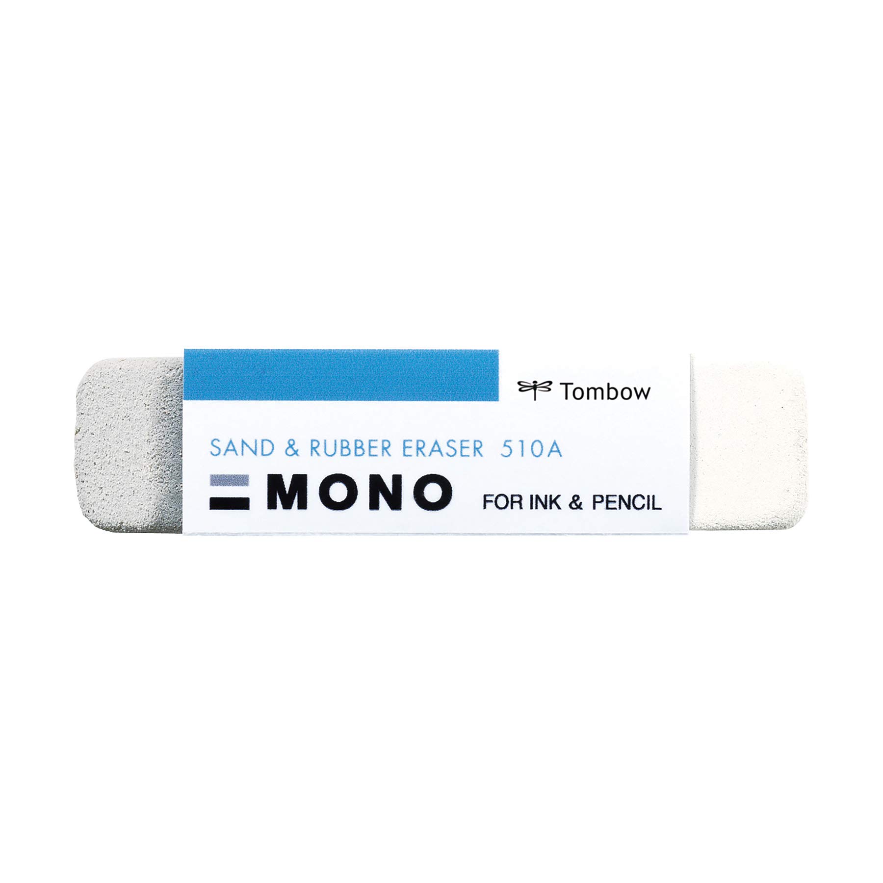 Tombow 57302 MONO Sand and Rubber Eraser - 1 Pack for Pencil & Ink Marks | Gentle on Paper | Perfect for Sketching, Office Work & School Projects