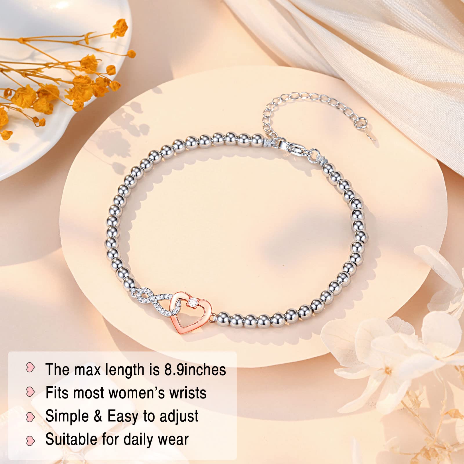 PINK DODO Bracelet for Women - Elegant Gift for Grandma, Mom, Daughter & Granddaughter | Perfect for Valentine's Day, Mother's Day & Christmas | Jewelry for Family Bonding & Special Occasions
