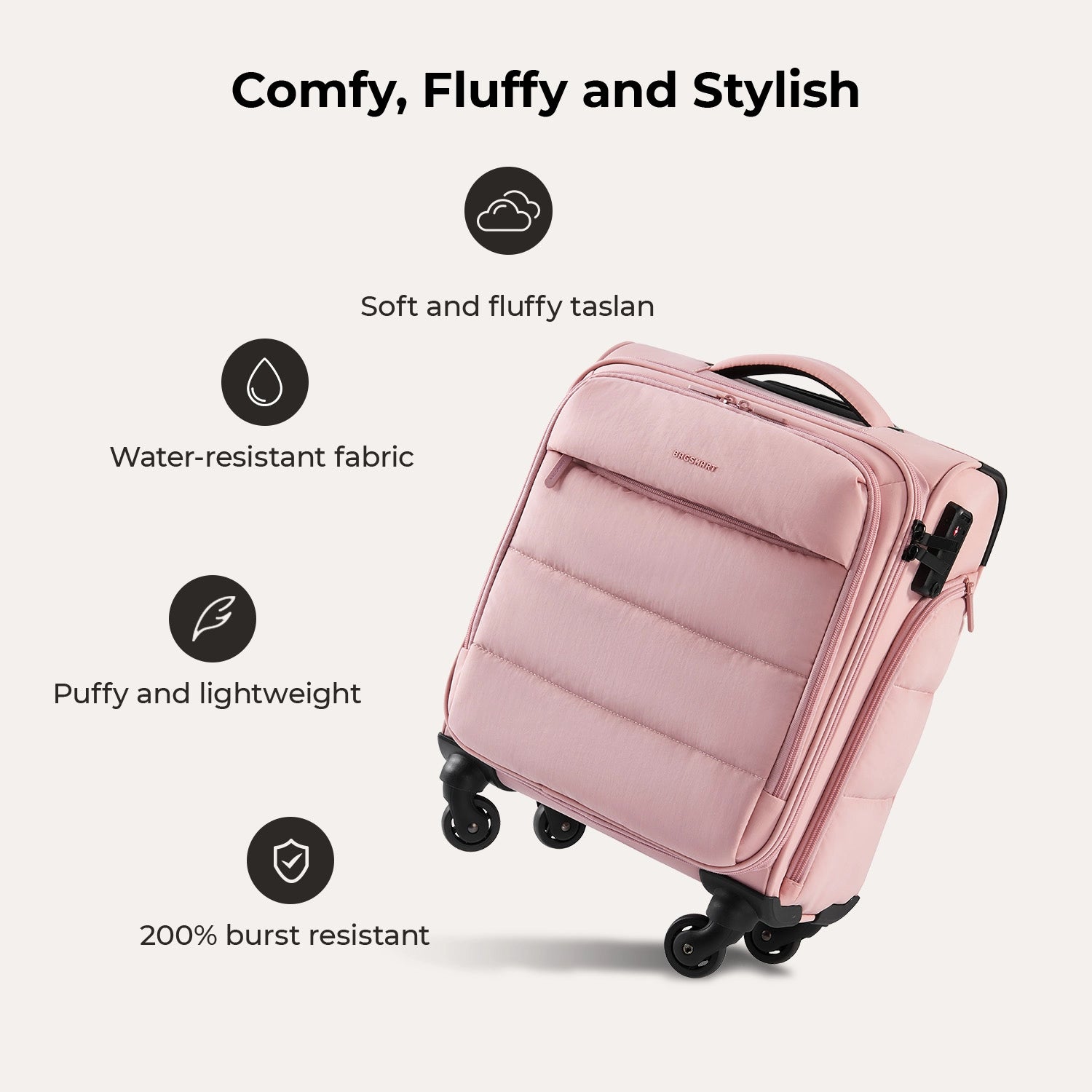 Bagsmart 16-Inch Personal Item Carry-On Luggage - Perfect for Air Travel, Weekend Getaways & Business Trips