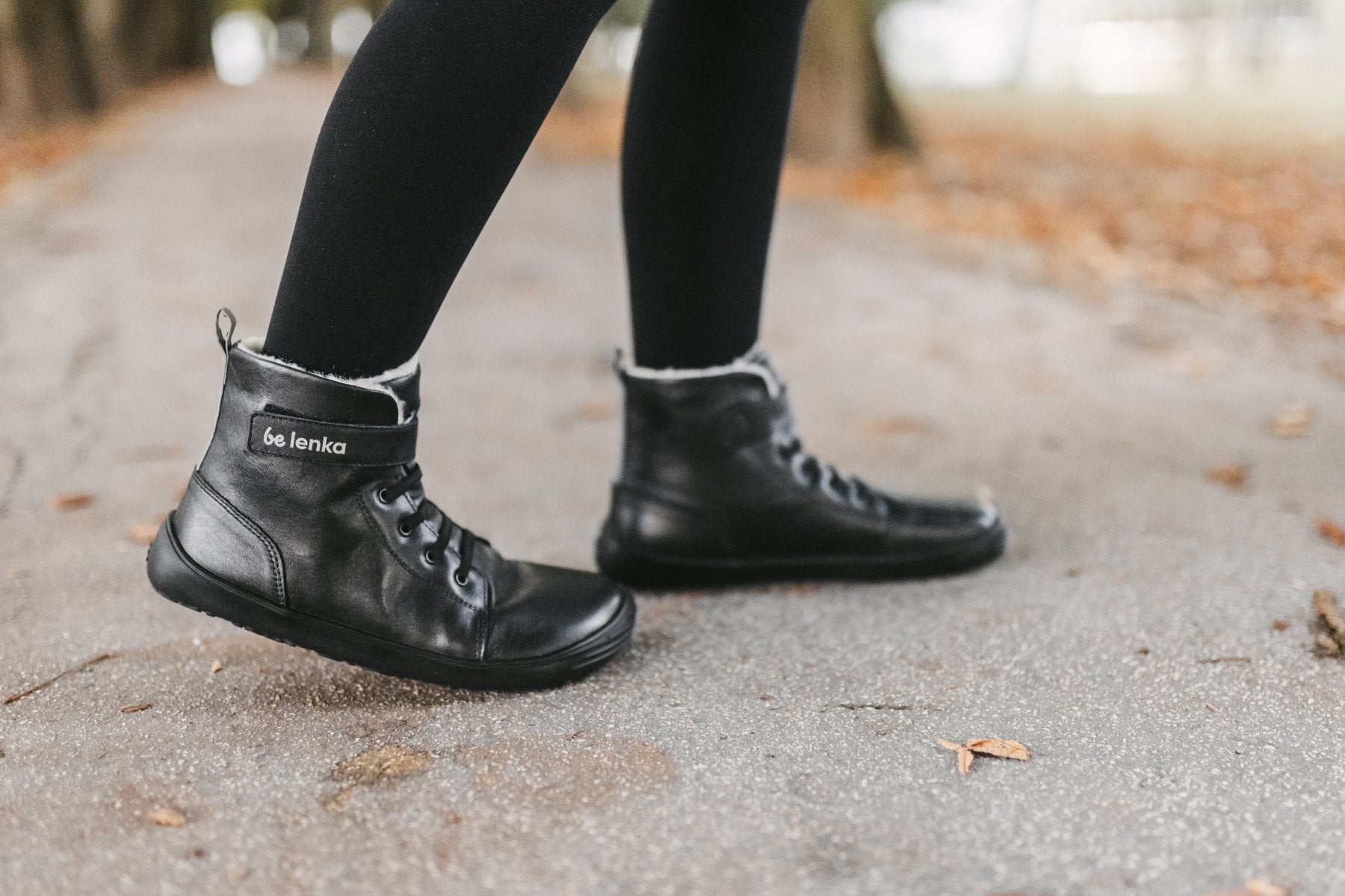 Barefoot Shoes for Kids - Be Lenka Winter All Black - Comfortable & Flexible for Indoor & Outdoor Play