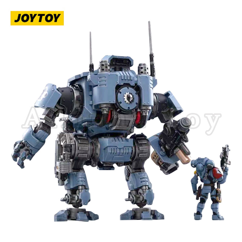 JOYTOY 1/18 Scale Warhammer 40K Space Wolves Invictor Warsuit Action Figure - Collectible Battle Pack for Tabletop Gaming & Display