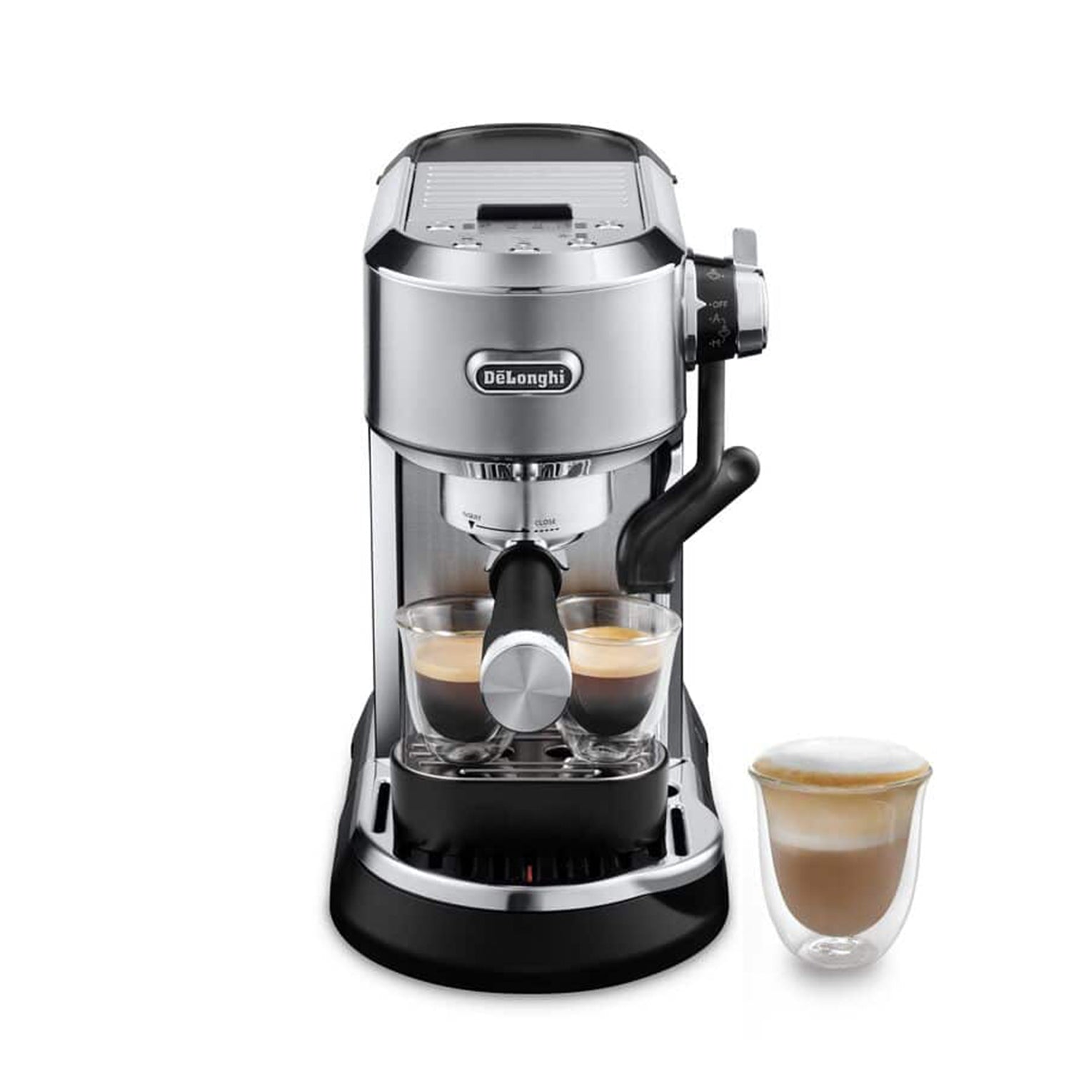 DeLonghi Dedica Maestro Plus Espresso Machine - 15 Bar Pump, Compact Metal Design (EC950M) | Perfect for Home Baristas & Small Kitchens