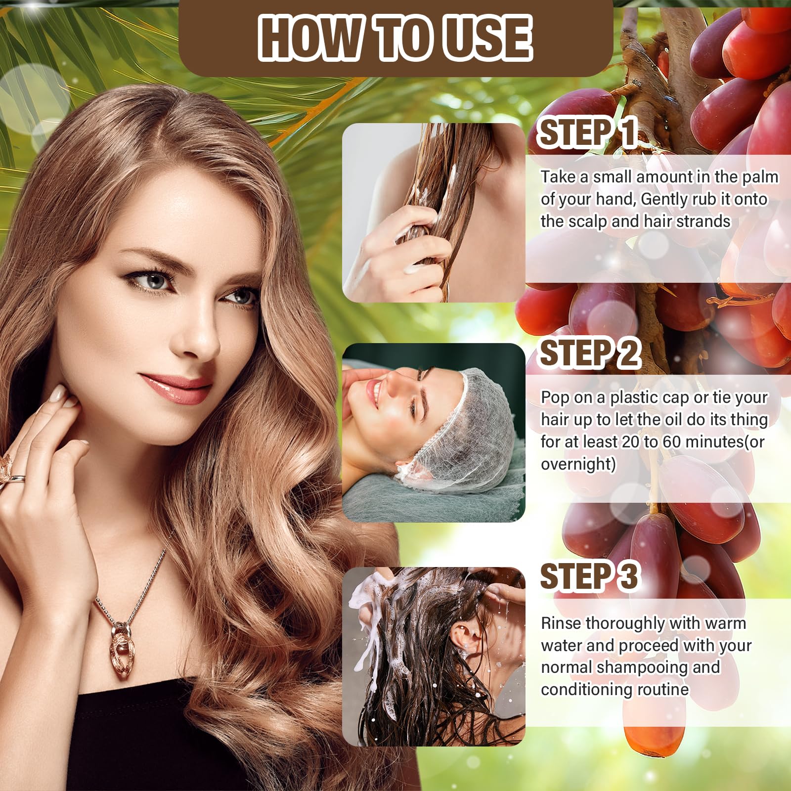 100% Pure Natural Raw Batana Oil for Hair Growth & Thickness | Organic Honduran Batana Oil | Prevent Hair Loss | Stimulates Hair Follicles | For Men & Women | Perfect for Daily Hair Care & Scalp Treatment