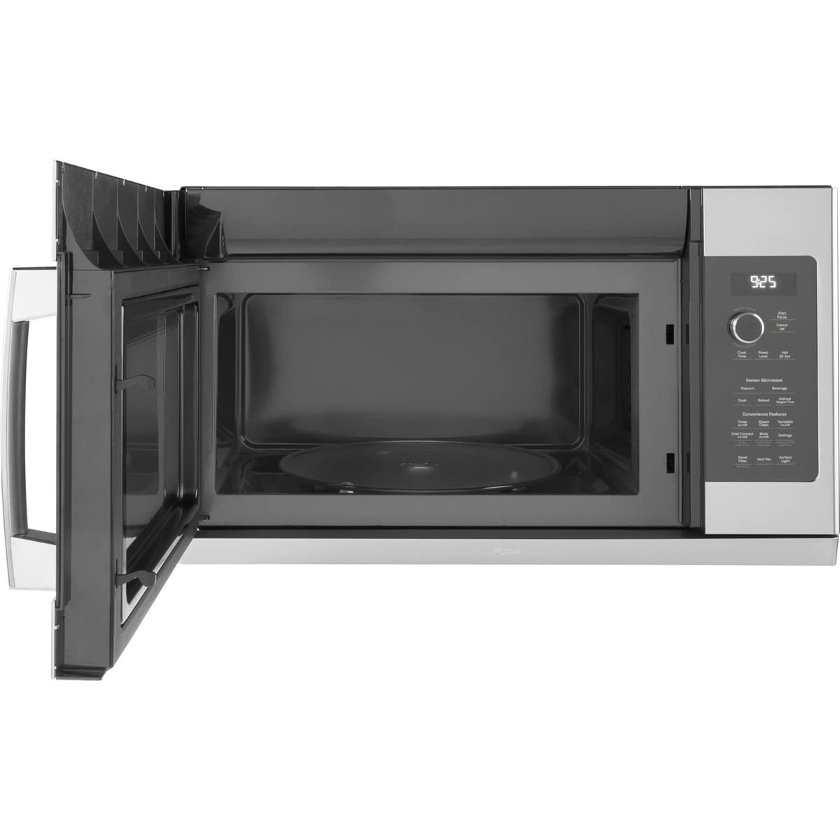 GE Profile 2.2 Cu. Ft 1000W Over-the-Range Microwave Oven with Sensor Cooking & Extendable Vent - Stainless Steel | Perfect for Small Kitchens & Quick Meal Prep