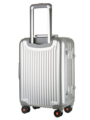 Premium All-Aluminum Carry-On Luggage - TSA Approved Hard Shell Spinner Suitcase with Grade 5 Aluminum Magnesium Alloy | Perfect for Business Travel & Weekend Getaways