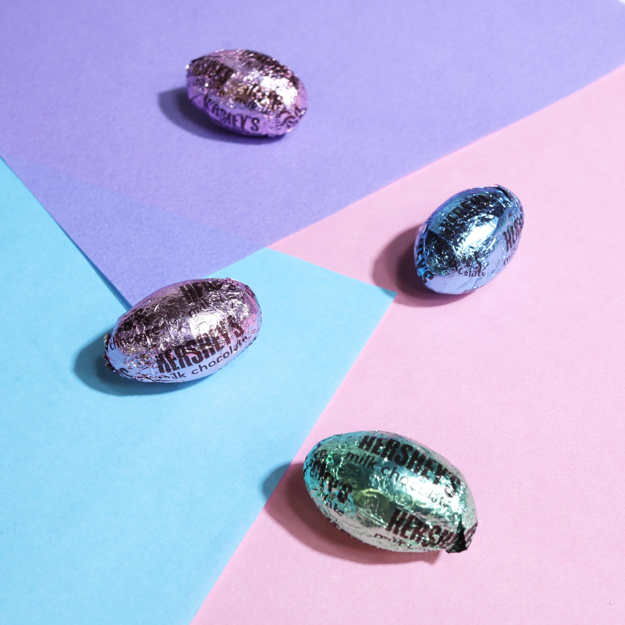 Sweetzo Premium Milk Chocolate Eggs - Individually Foil Wrapped Easter Candy for Egg Hunts & Basket Stuffers - 9oz Pack of 2 - Delicious Holiday Treats for Easter Parties, Gifts & Family Celebrations