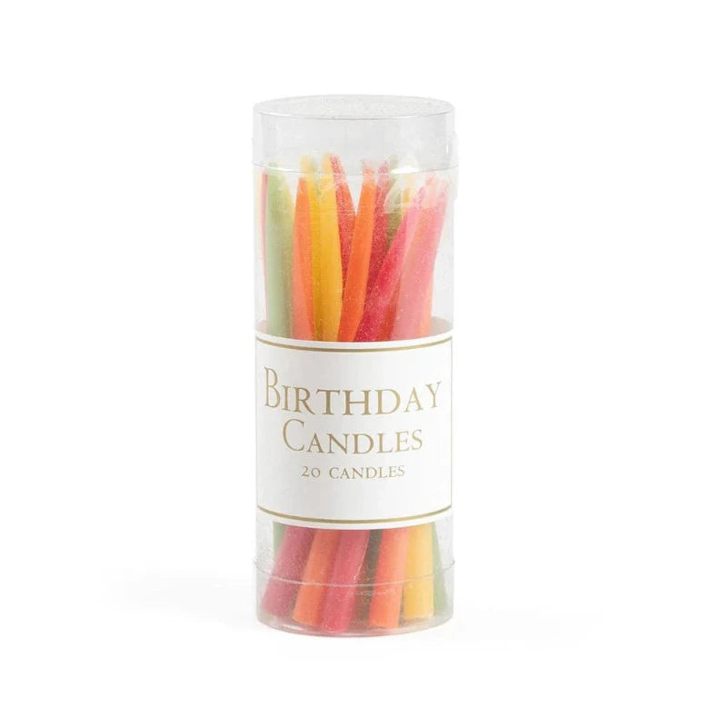 Tutti Frutti Birthday Candles - Colorful Party Candles for Cakes, Cupcakes & Celebrations - Perfect for Birthdays, Anniversaries & Special Events