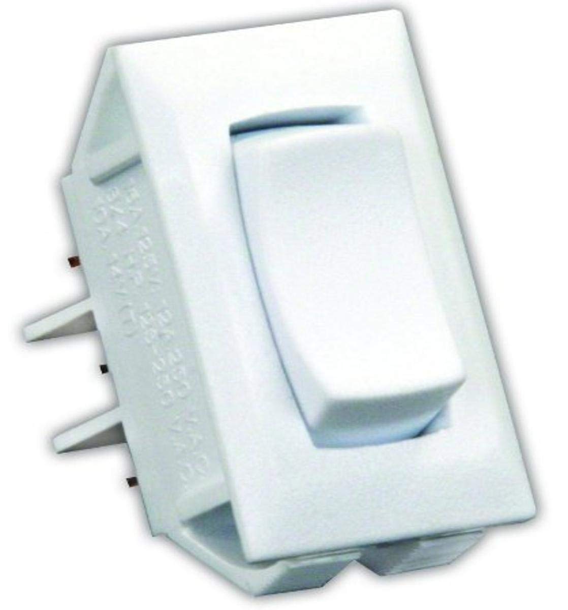 JR Products 13435 White On/Off/On Toggle Switch - Perfect for Marine, RV & Automotive Electrical Systems