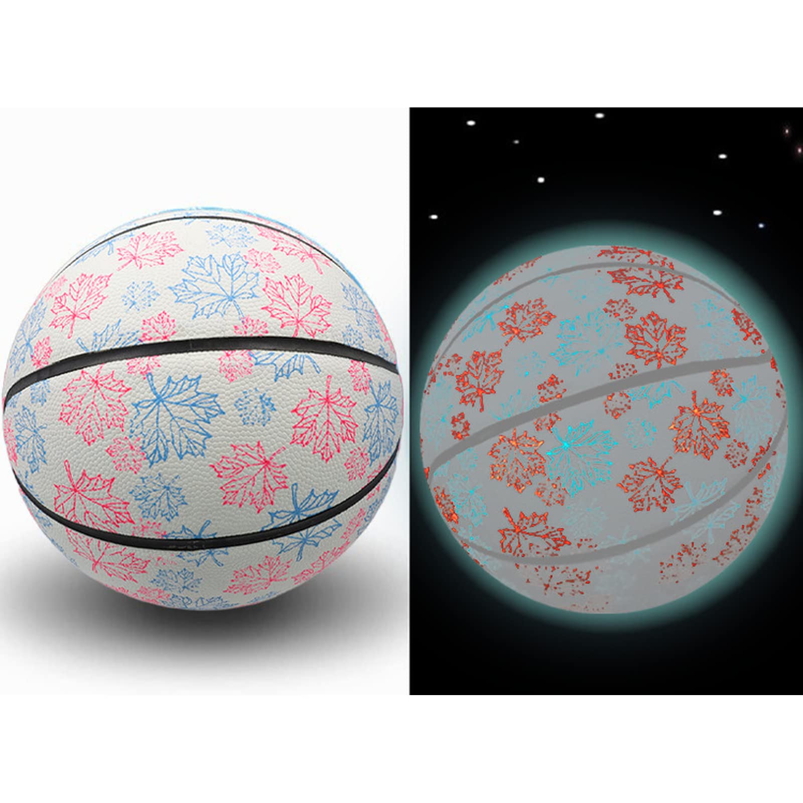 Hologear Glow in The Dark Basketball - LED Light Up Reflective Luminous Basketball for Night Games, Outdoor Sports & Indoor Play - Perfect for Adults & Kids Nighttime Basketball Practice and Fun Activities