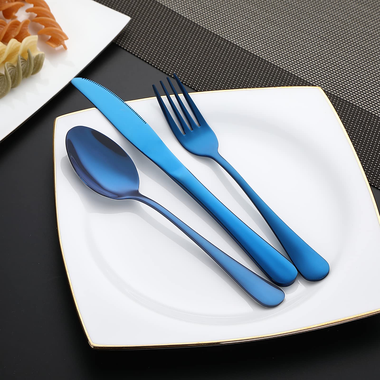 DEVICO 8-Piece Portable Cutlery Set - Stainless Steel Utensils for Travel & Camping
