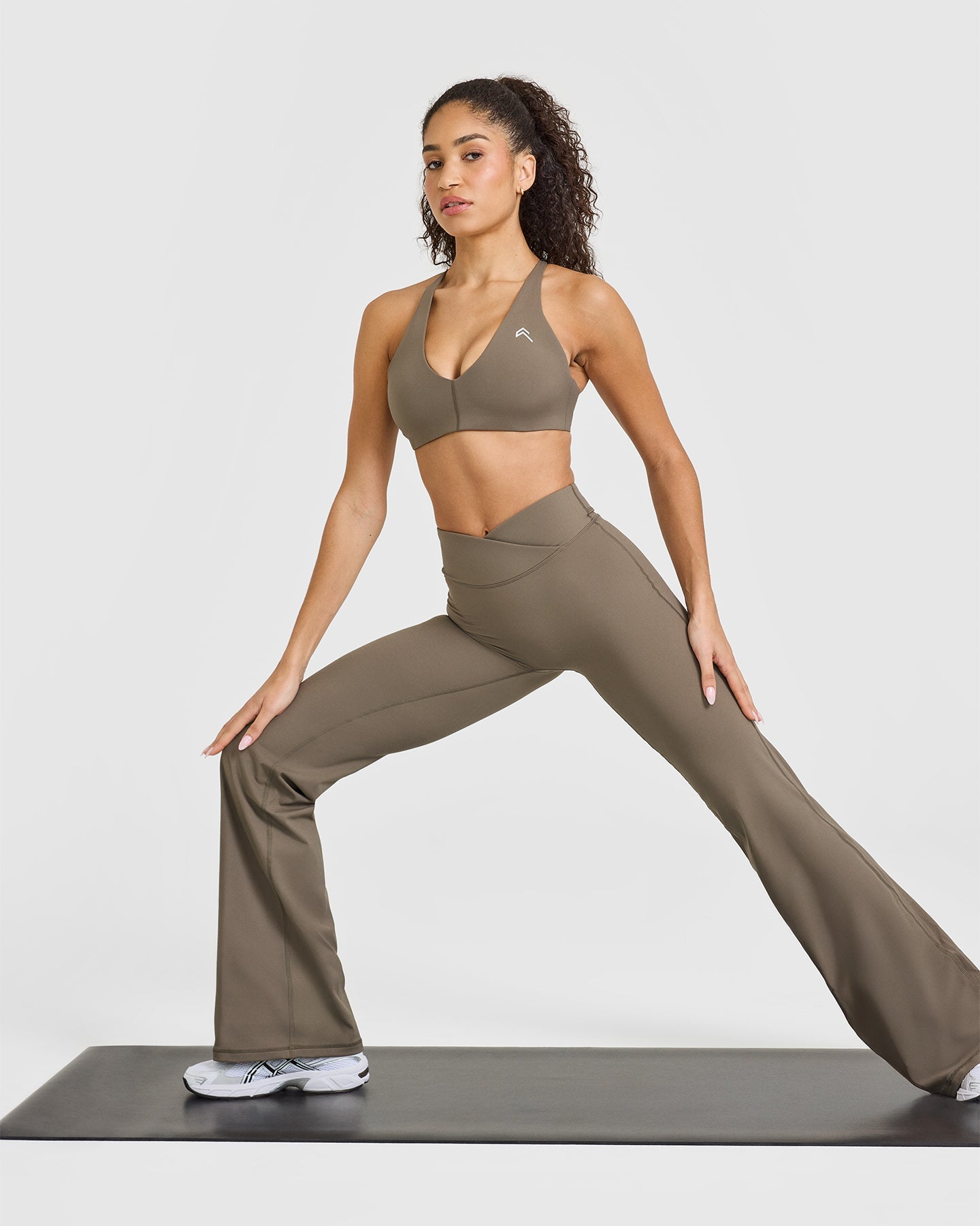 Seamless Wireless Micro Bralette - Soft Comfort Bras for Women in Moss Brown | Yoga, Lounge, Sleepwear
