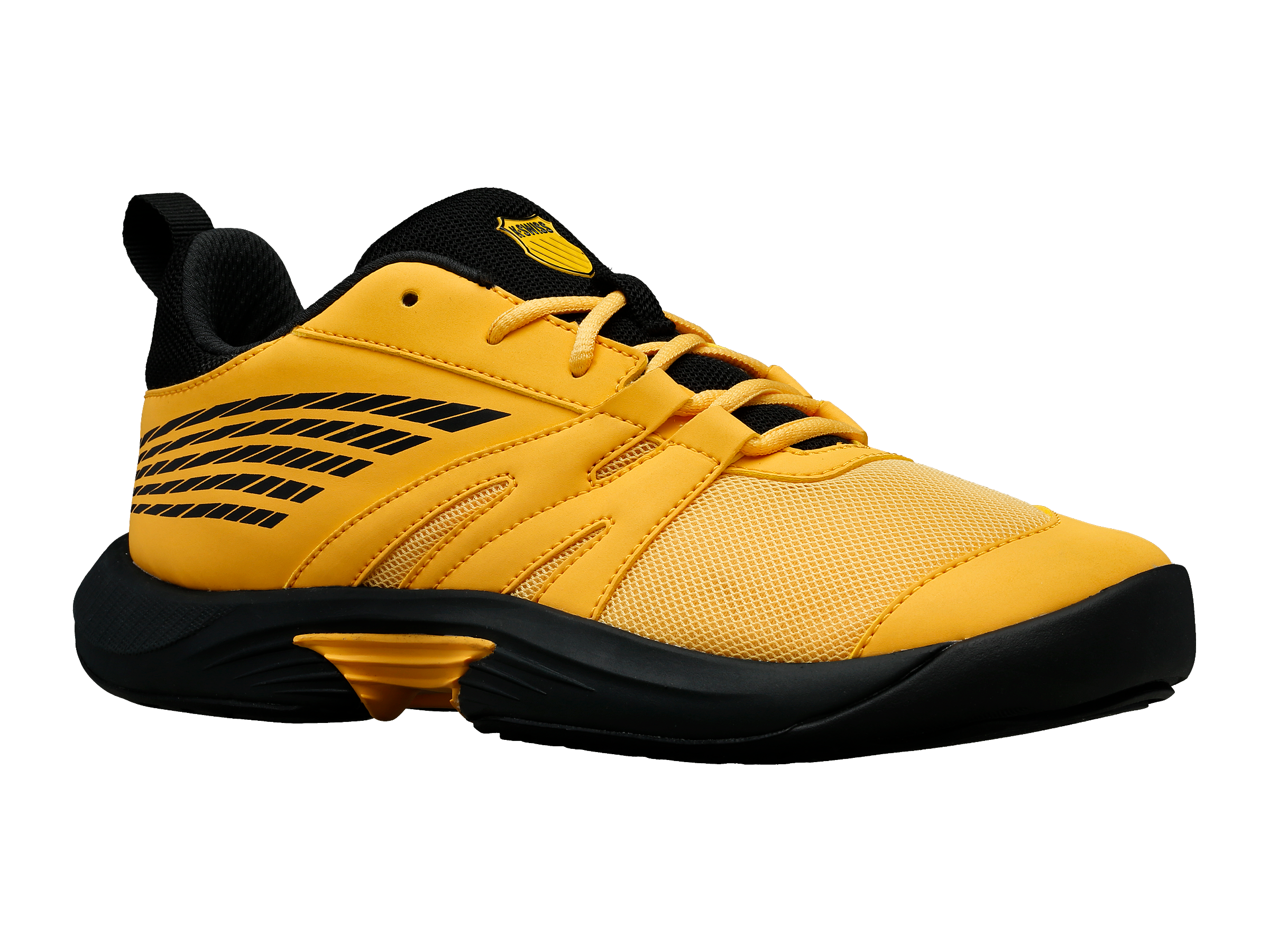 SPEEDTRAC 87392 702 M Running Shoes - Amber Yellow/Moonless Night - Lightweight & Breathable for Marathon Training & Outdoor Jogging