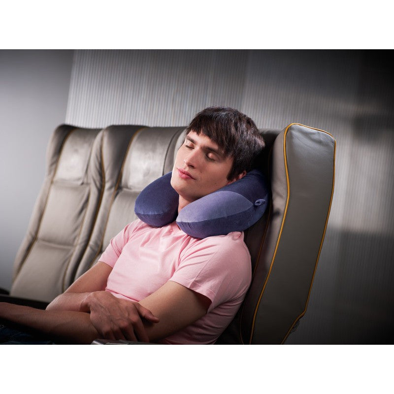 Go Travel Memory Foam Neck Pillow - Comfortable & Supportive for Airplane, Car & Office Use - Perfect for Travel, Work & Relaxation