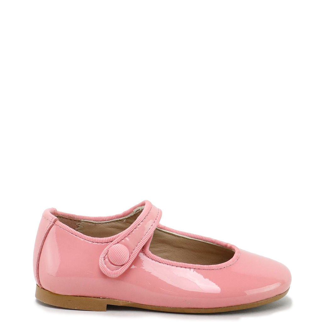 Papanatas Salmon Patent Mary Jane Shoes - Comfortable & Stylish Women's Flats for Work, Casual & Office Wear
