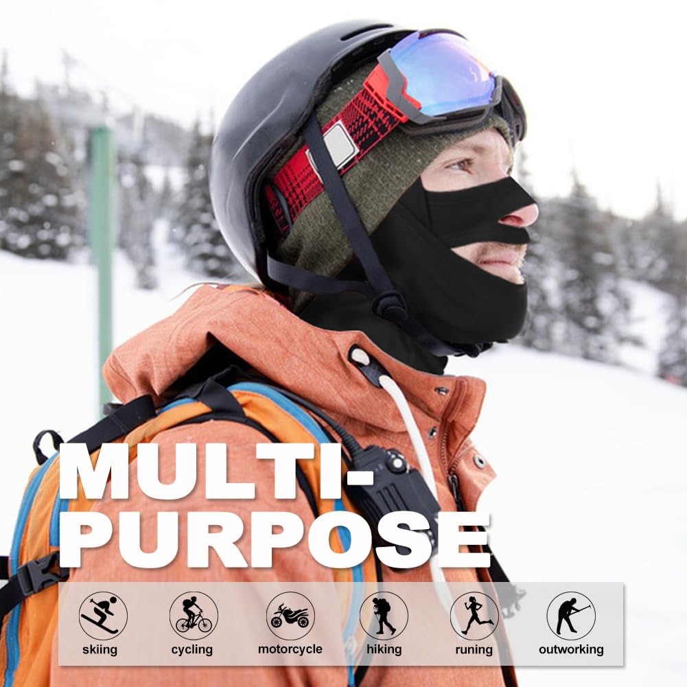 Balaclava Ski Mask - Fleece Thermal Winter Face Cover for Men & Women - Cold Weather Gear for Skiing, Motorcycle Riding, Hunting & Outdoor Activities