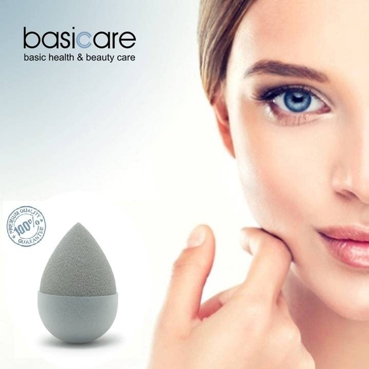 Premium Basicare Signature Ultra Blender Makeup Sponge - Professional Cruelty-Free Beauty Blender for Liquid & Powder Foundation - Perfect for Flawless Wet or Dry Application - Ideal for Everyday Makeup, Contouring & Airbrush Finish