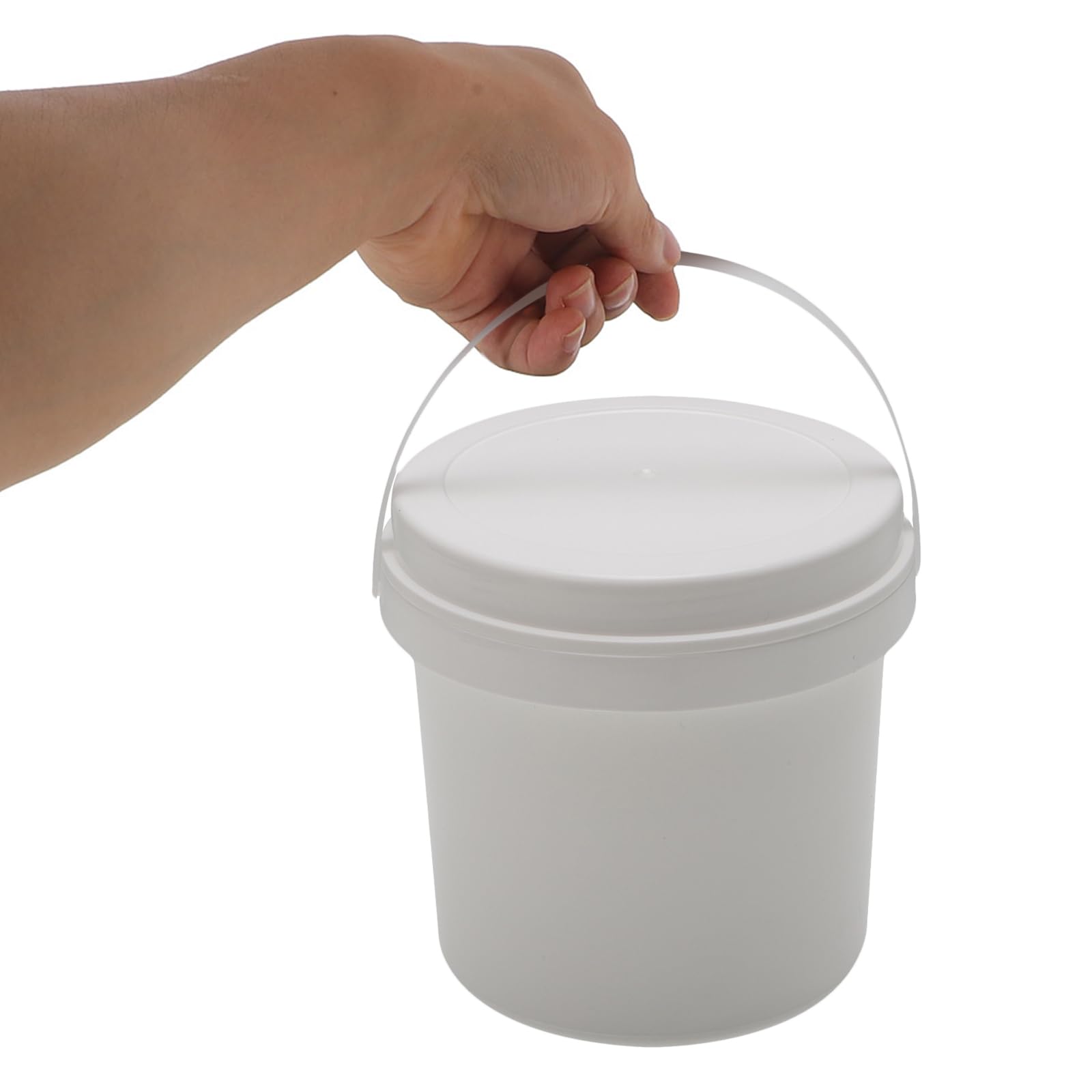 Uonlytech 3-Piece Industrial Food Storage Buckets - Durable PP Plastic Barrels for Pet Food, Ice Cubes & Bulk Storage | Perfect for Kitchen, Pantry & Commercial Use