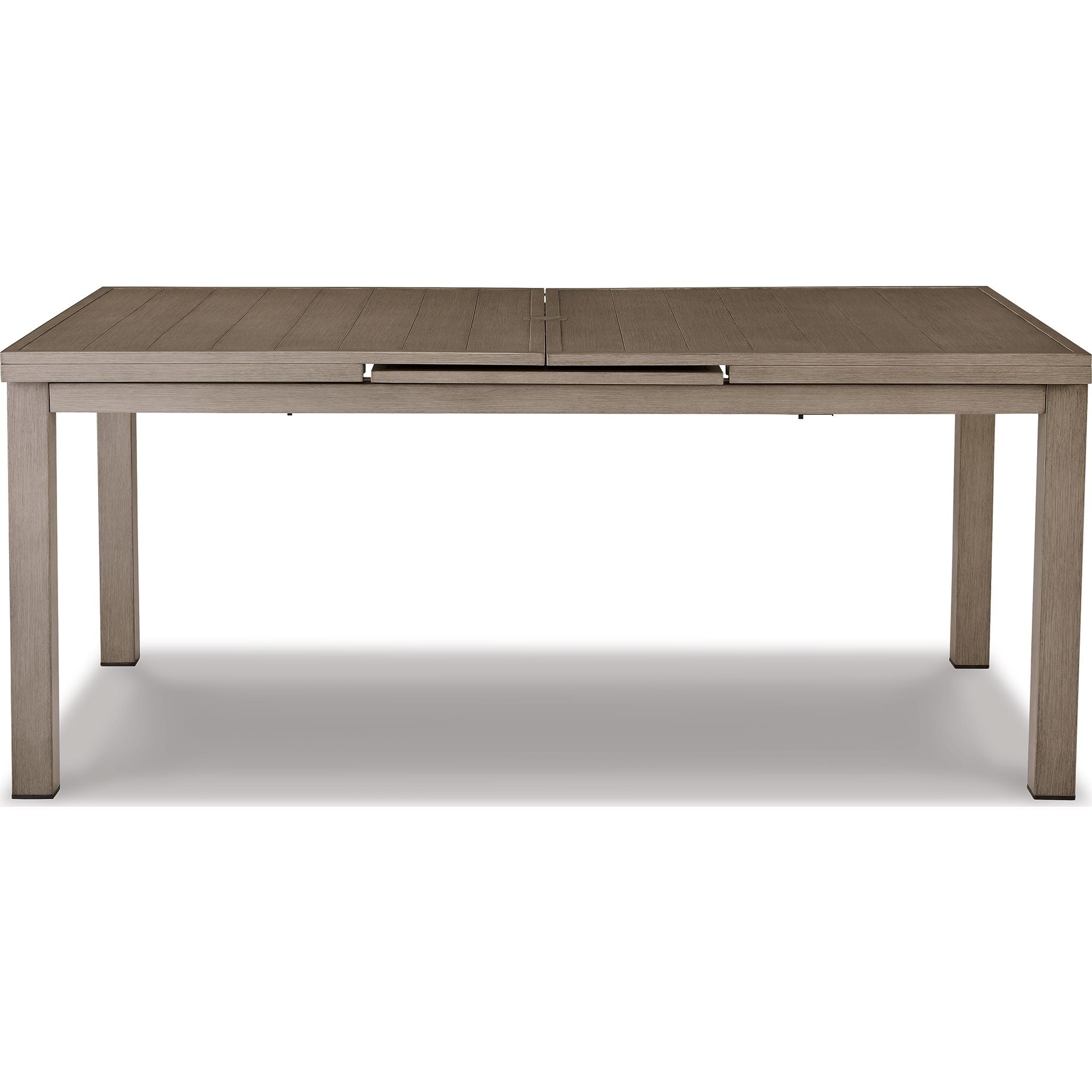 Beach Front Outdoor Rectangle Dining Table - Waterproof & UV Resistant Beige Patio Furniture for Poolside, Garden, and Backyard Dining