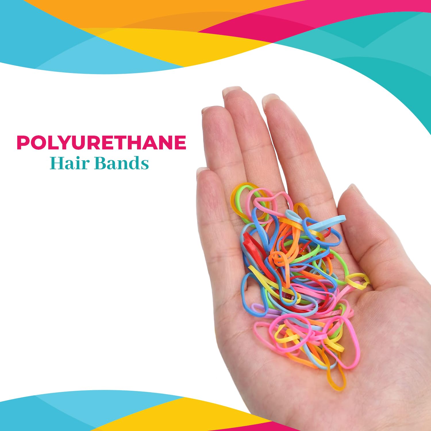 250-Pack Clear Elastic Hair Bands - Soft Stretch Hair Ties for Women & Girls - No-Slip Small Hair Elastics for Ponytails, Braids & Everyday Styling (HD Novelty Polyurethane)