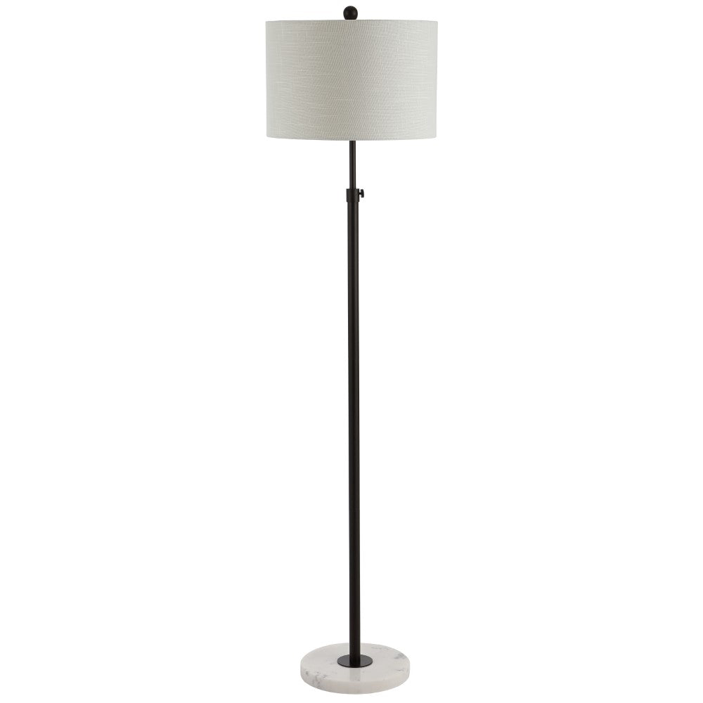 Adjustable Metal and Marble LED Floor Lamp - Modern Dimmable Standing Light for Living Room, Bedroom, or Office - Perfect for Reading, Working, and Ambient Lighting