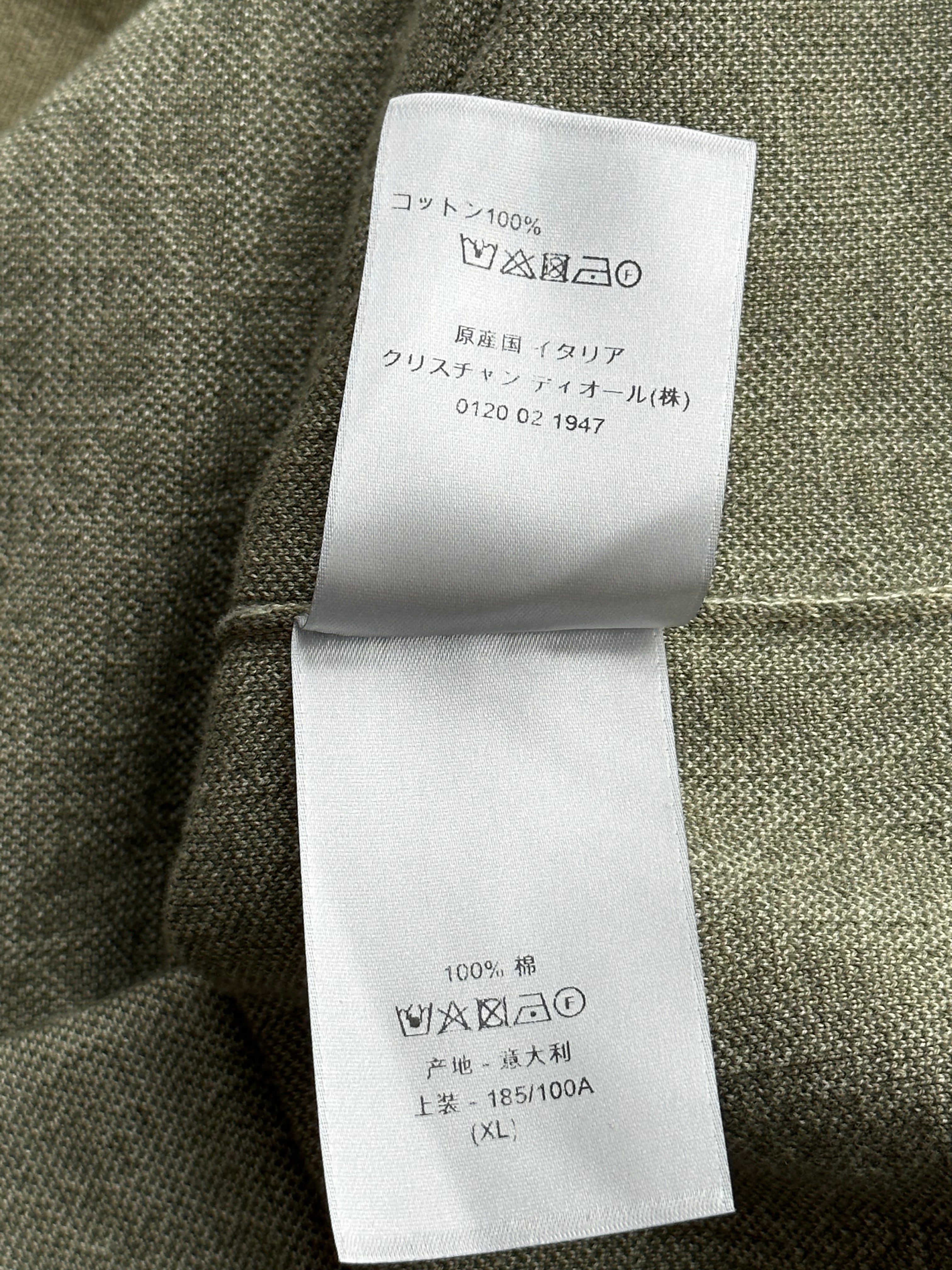 Dior Beige & Olive Oblique Polo T-Shirt for Men - Luxury Cotton Casual Shirt | Perfect for Business Casual, Date Night & Summer Outfits