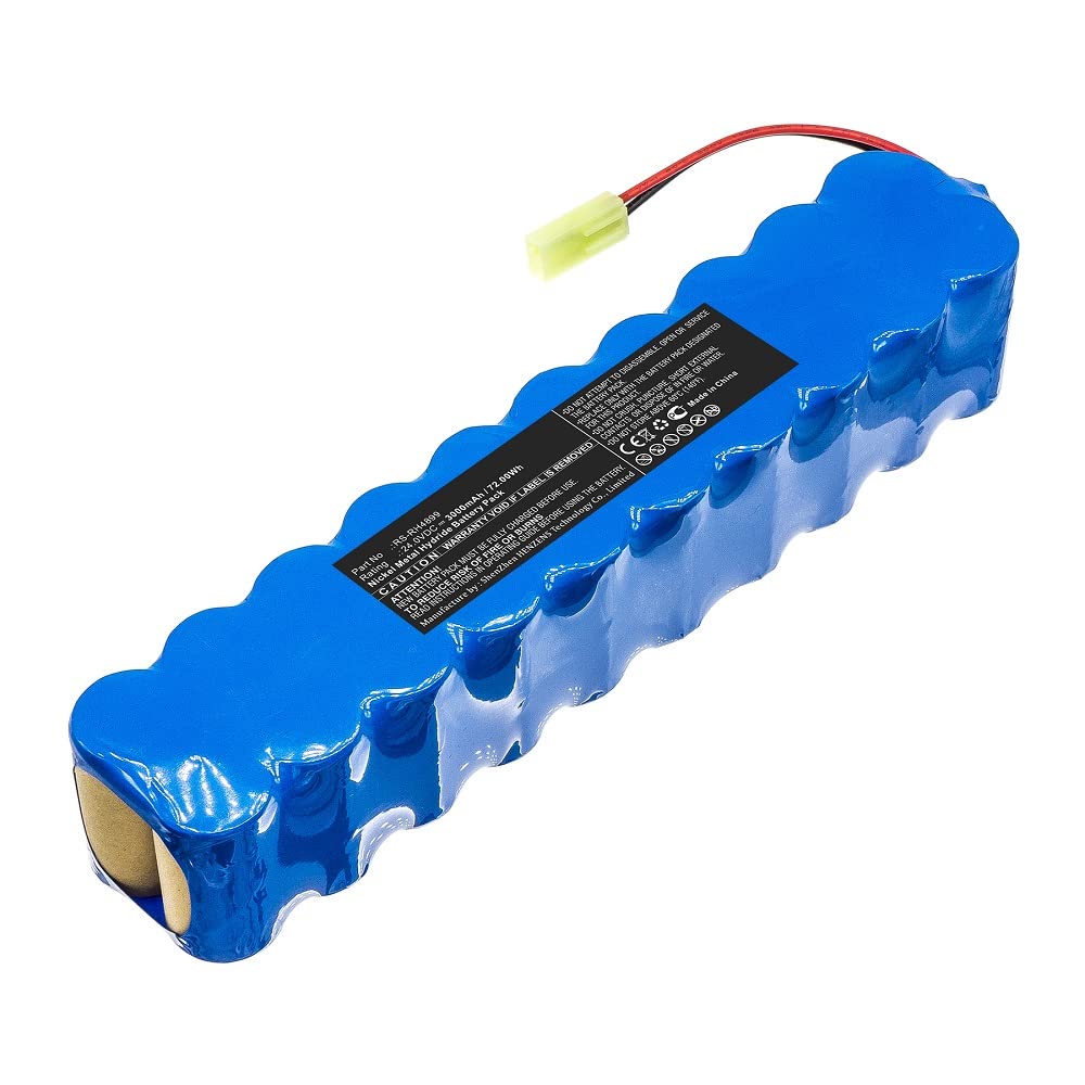 Synergy Digital 24V 3000mAh Ni-MH Replacement Battery for Rowenta RH8548 & RS-RH4899 Vacuum Cleaners - Ultra High Capacity Vacuum Battery for Deep Cleaning Carpets, Hard Floors, and Pet Hair Removal