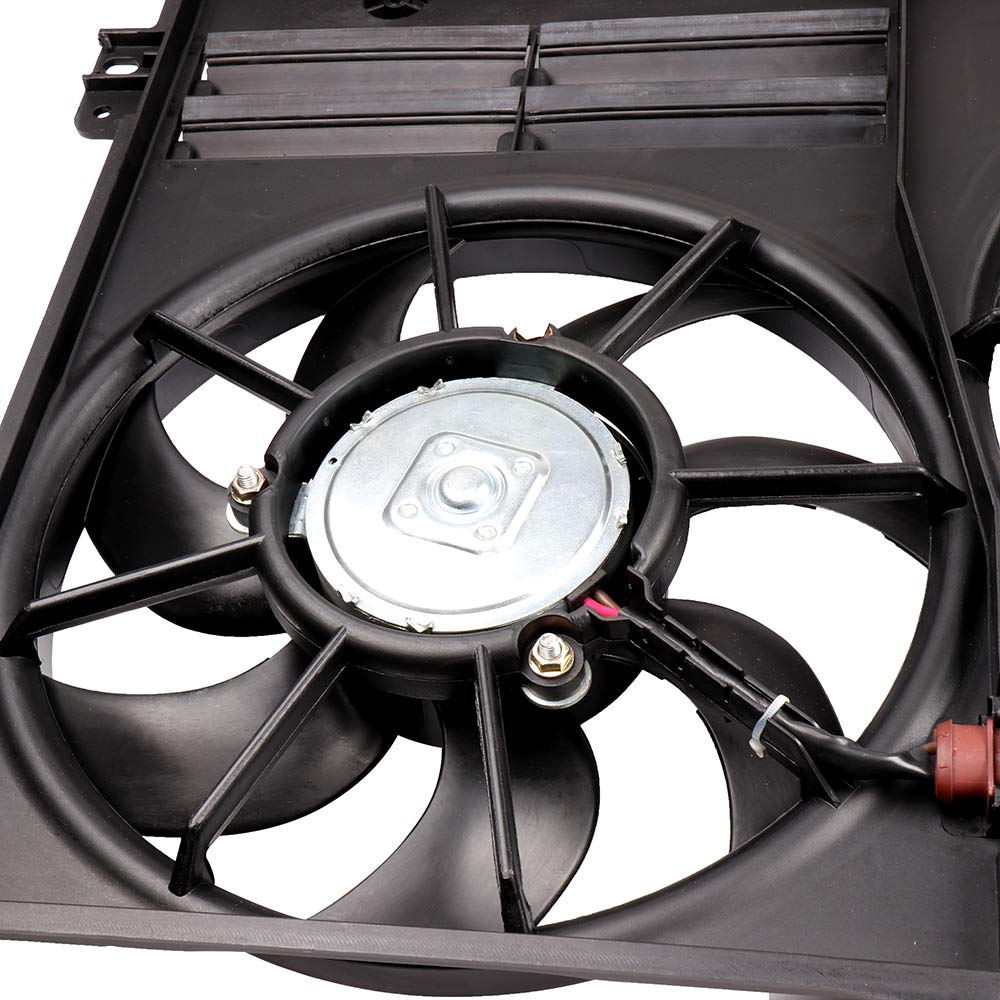ECCPP AC A/C Condenser Radiator Cooling Fan Replacement Compatible with VW Beetle Cabrio, Golf Sport Wagen, Jetta, Passat, Rabbit - Perfect for Summer Road Trips & Engine Cooling Maintenance