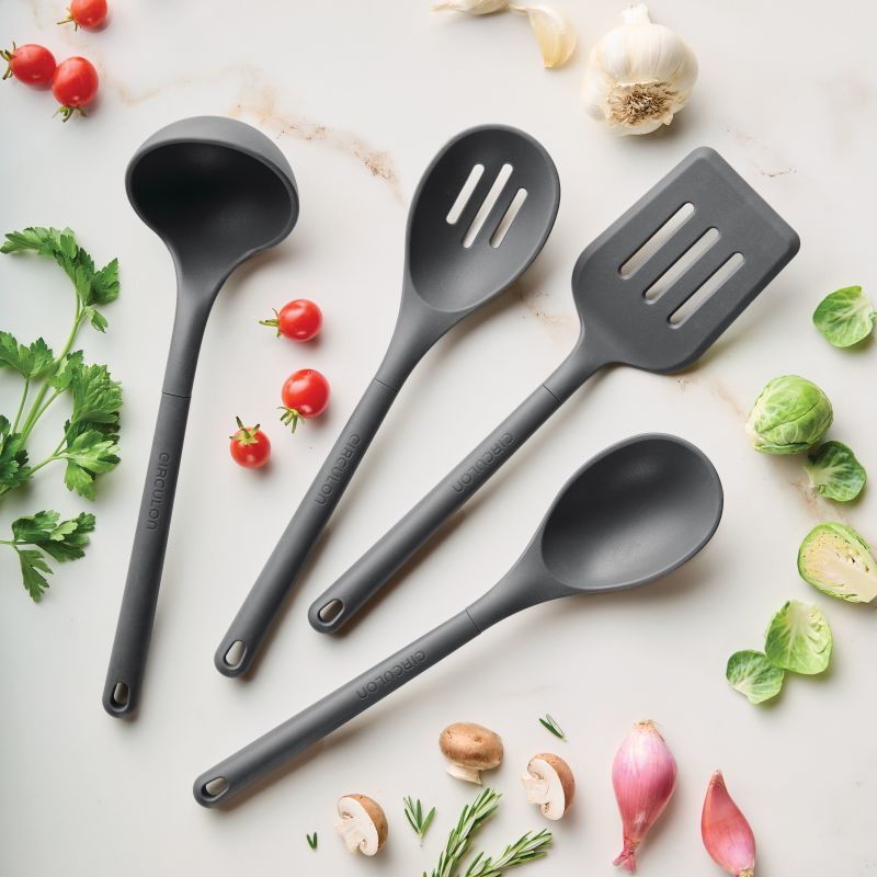 4-Piece Silicone Kitchen Utensil Set - Non-Stick, Heat-Resistant Cooking Tools for Baking, Stirring & Flipping - Perfect for Nonstick Pans, Pots & Cookware