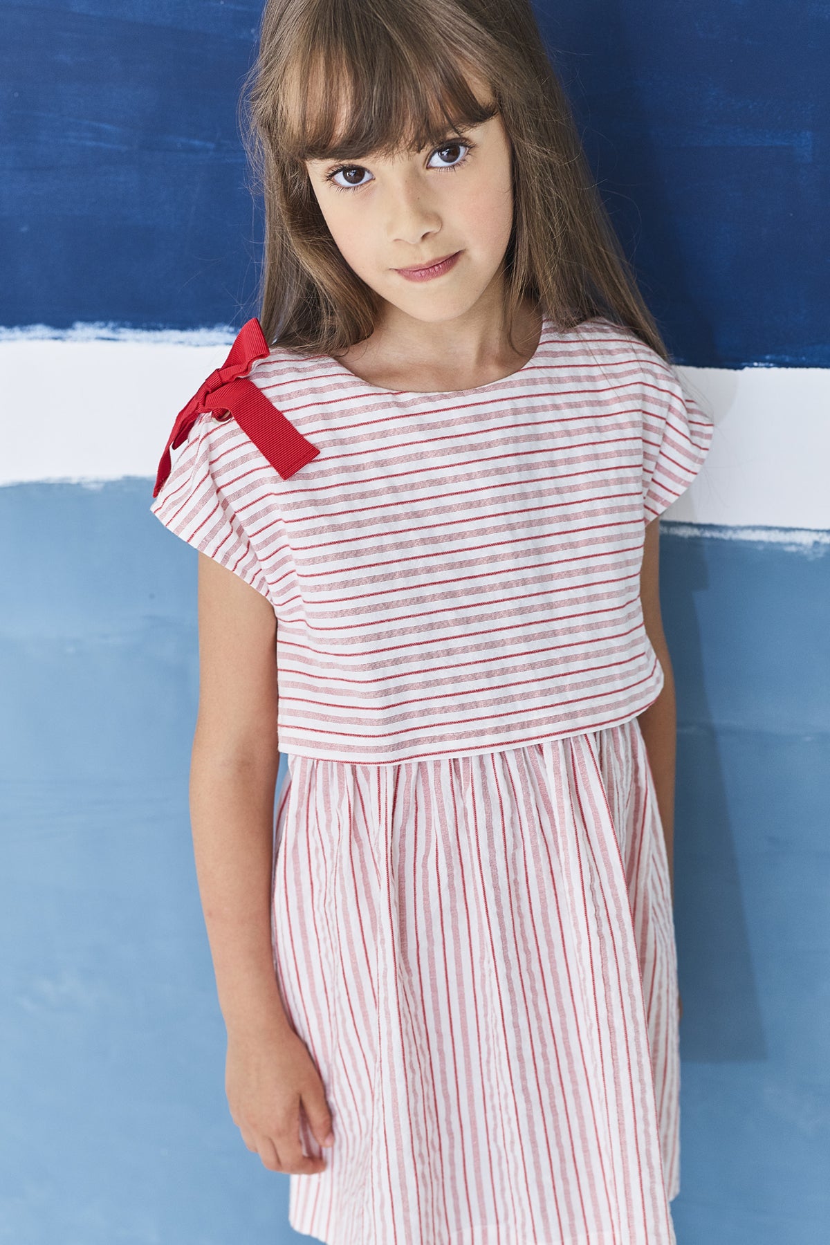 Jean Bourget Peppermint Stripe Girls Dress - Size 3 - Cute Striped Summer Dress for Toddlers - Perfect for Birthday Parties, Easter & Family Photos