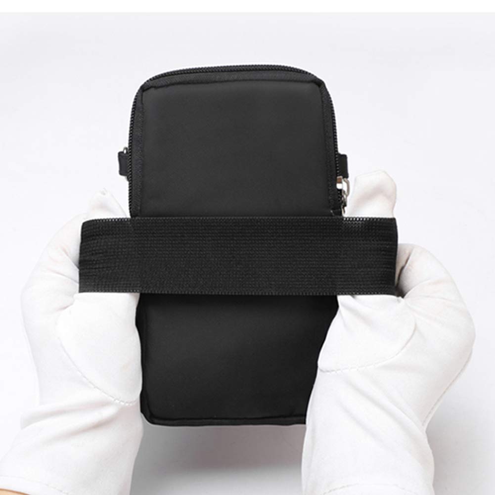 Sweat-Proof Running Arm Bag - Crossbody Shoulder Bag for Gym & Fitness - Secure Phone Holder for iPhone 13/12/Pro Max/Xs/Xr, Galaxy Note 10, P30 Pro - Black - Ideal for Outdoor Jogging, Hiking & Workouts