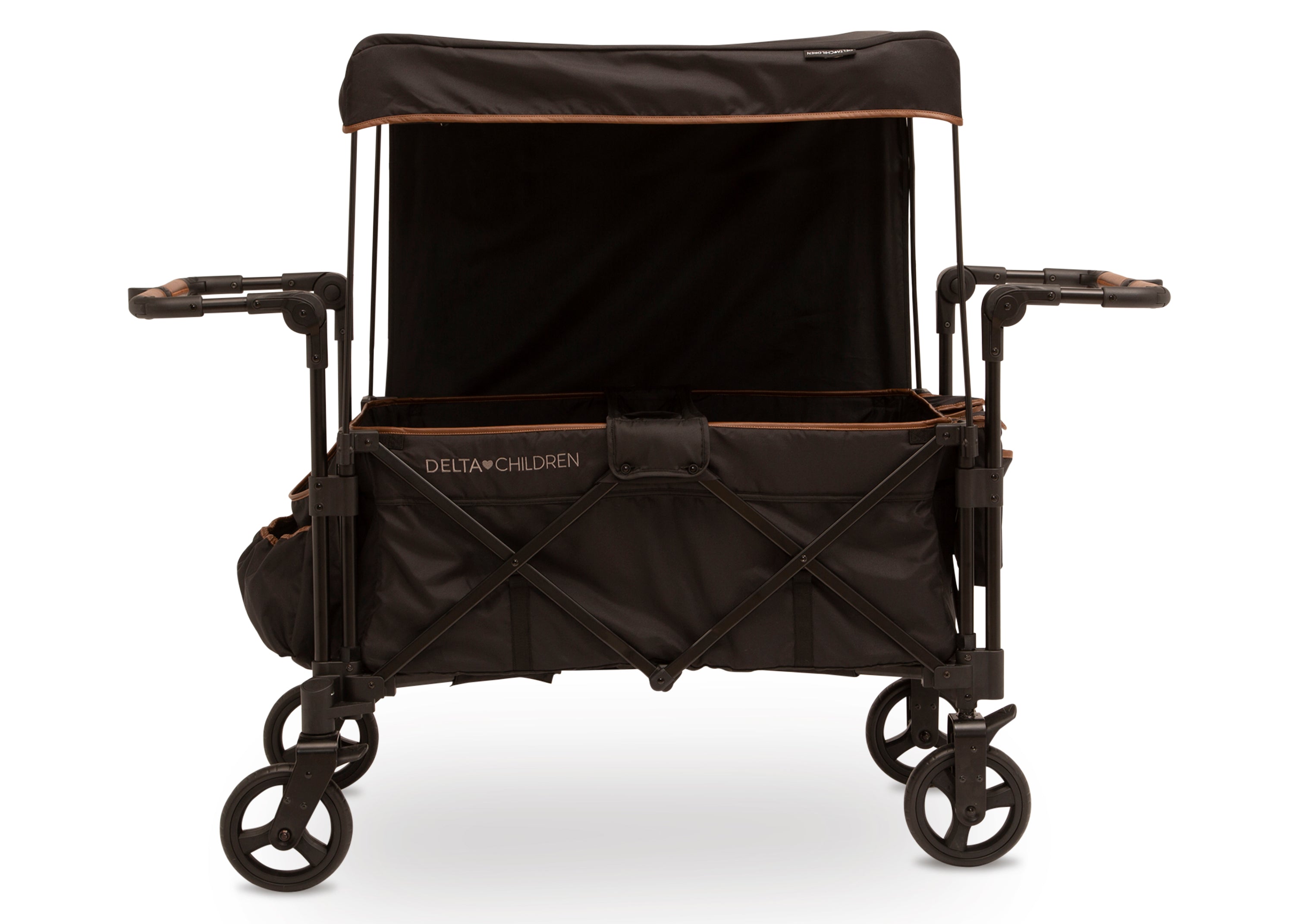 Hercules All-Terrain Stroller Wagon for Kids - Heavy Duty 4-Wheel Push Cart with Canopy & Storage | Perfect for Beach, Park, Camping & Family Outings