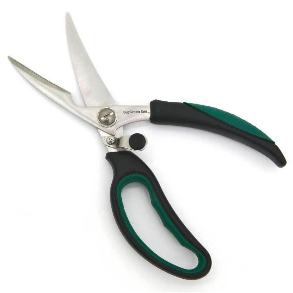 Premium Stainless Steel Kitchen Shears - Heavy Duty Big Green Egg Scissors for Cutting Meat, Poultry, Herbs & More - Perfect for BBQ, Grilling & Food Prep