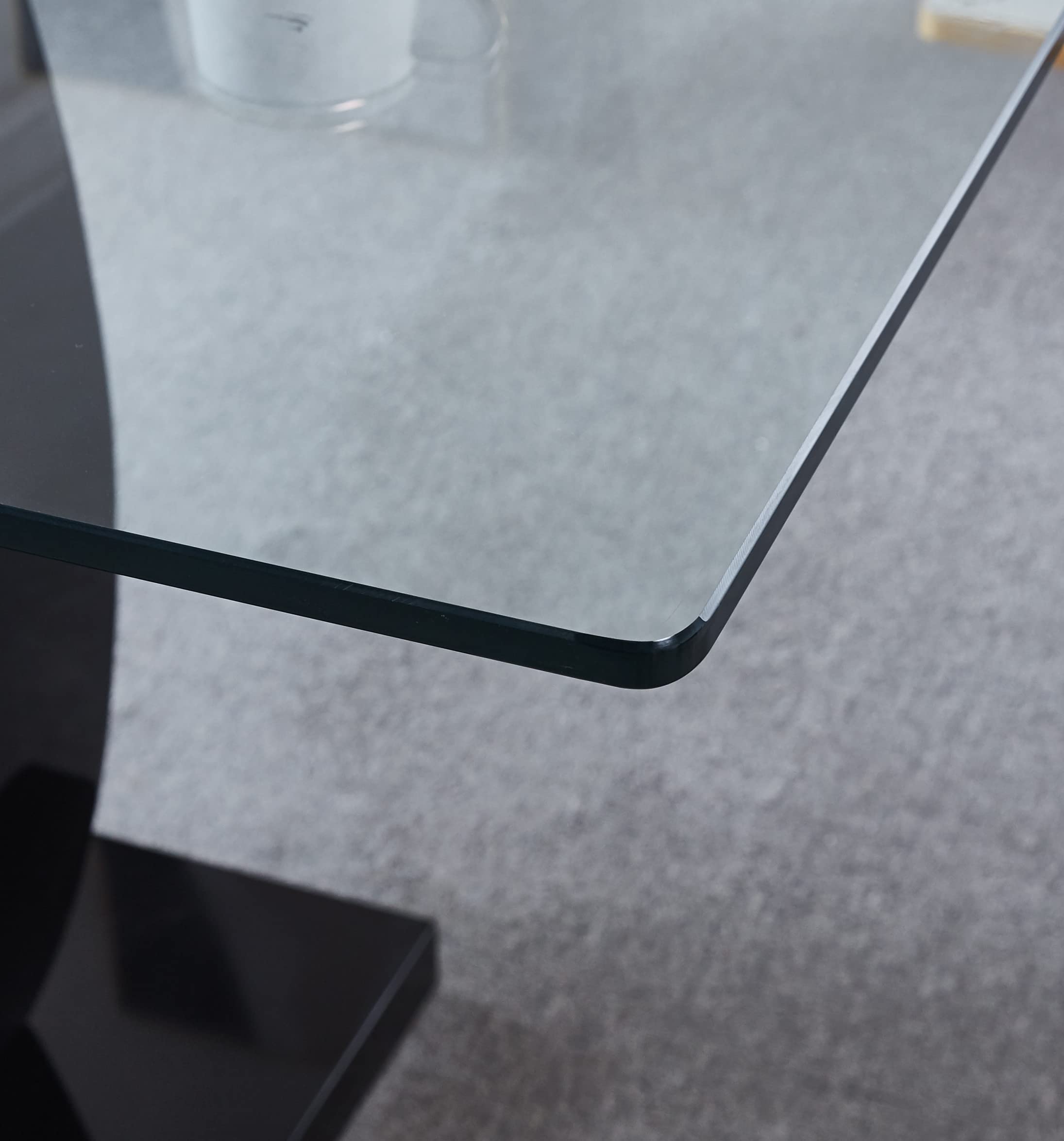 Modern Glass Top Dining Table for 6 - 63