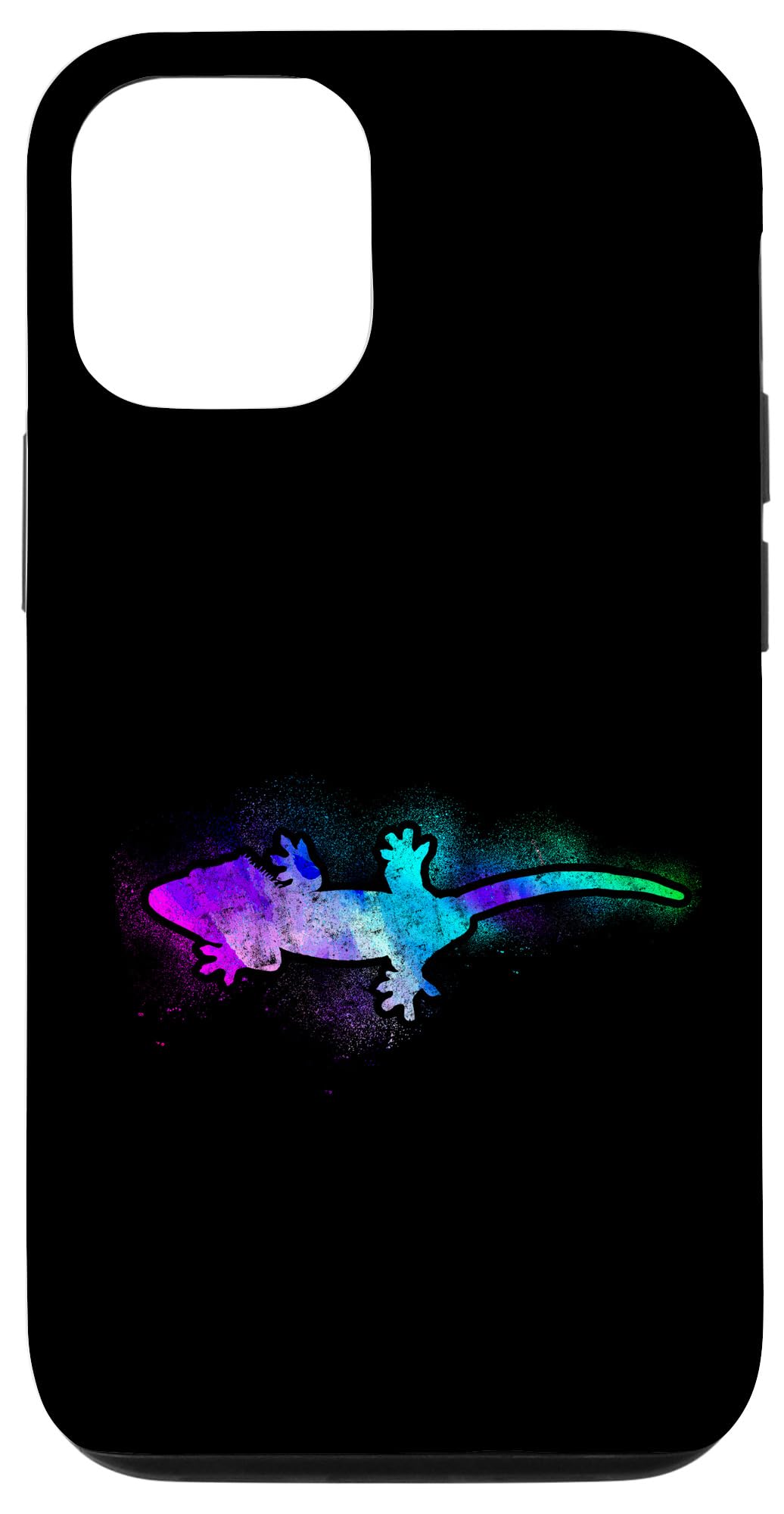 iPhone 12/12 Pro Case with Crested Gecko Watercolor Design - Slim Protective Cover for Daily Use, Outdoor Activities & Travel
