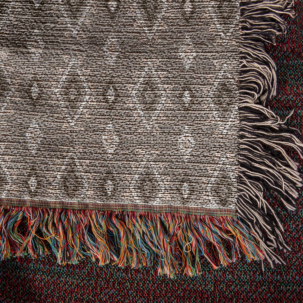 Southwestern Cotton Woven Blanket - Handmade Heirloom Throw with Fringe for Sofa, Bed & Outdoor Picnics | Southwestern Home Decor & Cozy Gift Idea
