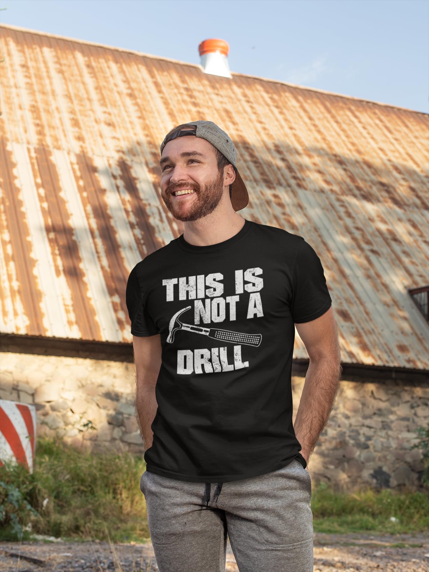 Funny 'This is Not a Drill' Novelty T-Shirt for Men & Women - Perfect Woodworking & DIY Enthusiast Gift - Great for Workshops, Construction Sites & Casual Wear
