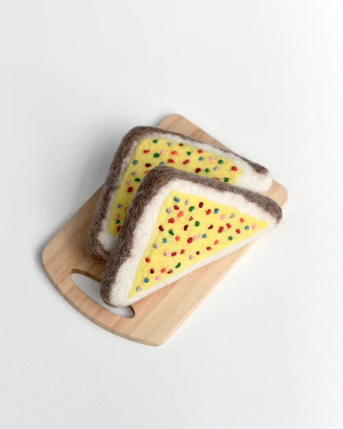 Fairy Bread 2-Pack Felt Play Food Set - Pretend Play Kitchen Accessories for Kids, Toddler Learning Toys - Perfect for Imaginative Play & Montessori Activities