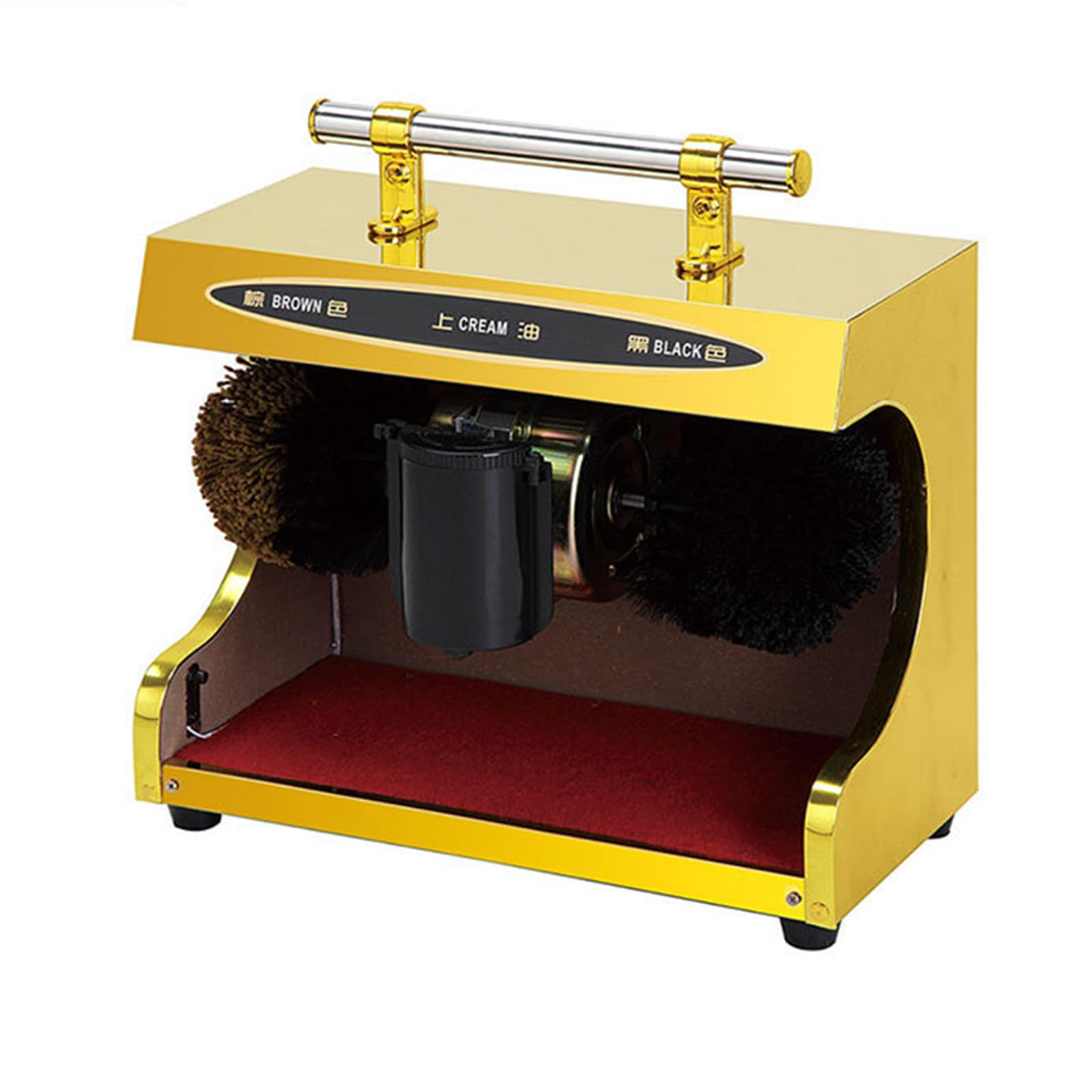 Automatic Shoe Polishing Machine - Electric Household & Commercial Shoe Shiner with Induction Sensor for Home, Hotel Lobby & Office Use - Perfect for Leather, Suede & Dress Shoes Maintenance