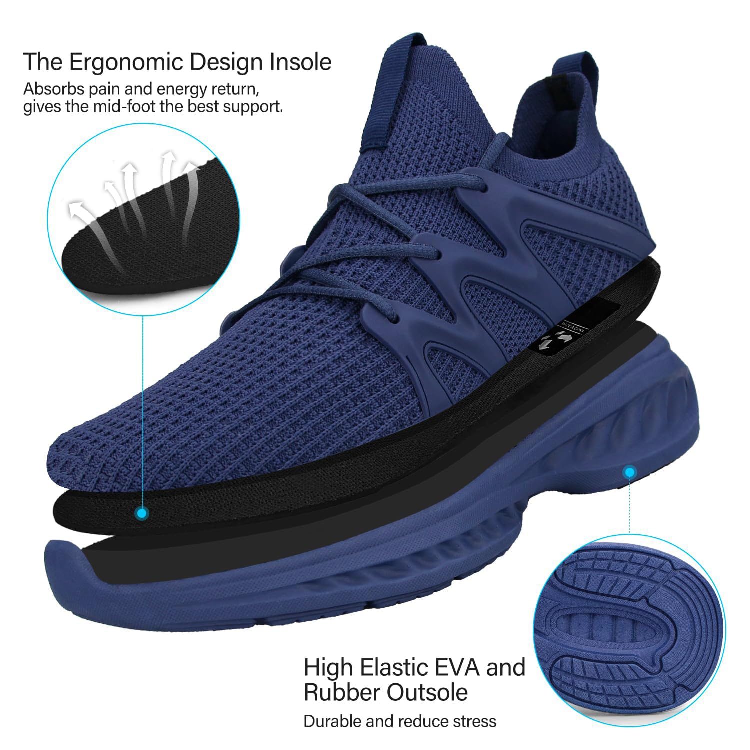 Pujcs Women's Lightweight Tennis Shoes - Non-Slip Gym Workout Sneakers with Breathable Mesh for Walking, Running & Training | Perfect for Fitness, Casual Wear & Outdoor Activities