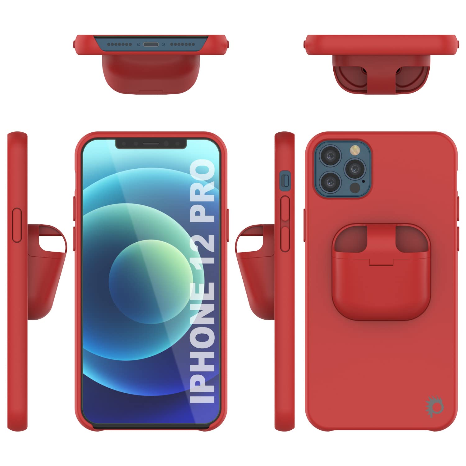 PunkCase 2-in-1 iPhone 12 Pro Case with AirPods Holder (6.1