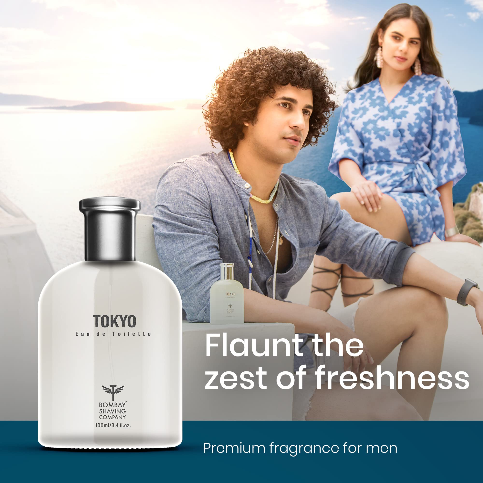 Bombay Shaving Company Unisex Perfume | Tokyo Premium Eau De Parfum 100ml for Men & Women | Fresh, Soothing Long-Lasting Fragrance | Great for Date Nights, Office Wear & Special Occasions